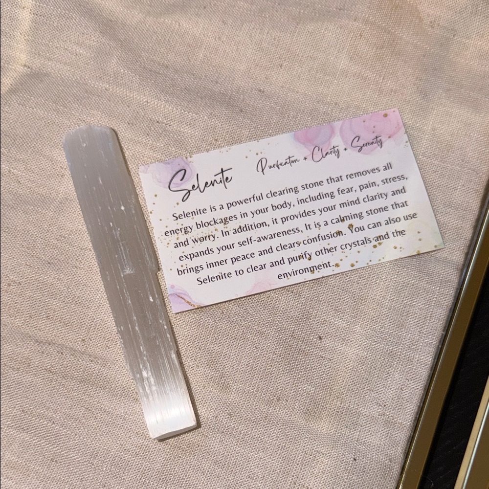 Selenite Crystal Stick